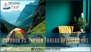 outdoor vs. indoor thread applications