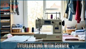 overlocking with serger