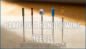 parts of a hand sewing needle