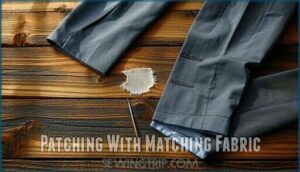 patching with matching fabric