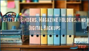 pattern binders, magazine holders, and digital backups