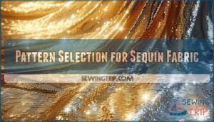 pattern selection for sequin fabric