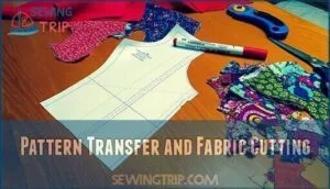 pattern transfer and fabric cutting