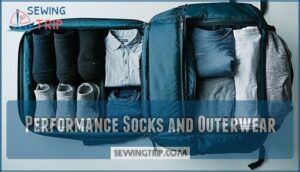 performance socks and outerwear