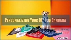 personalizing your diy dog bandana