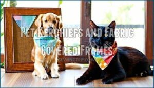 pet kerchiefs and fabric covered frames