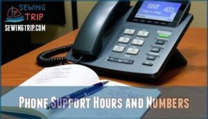 phone support hours and numbers