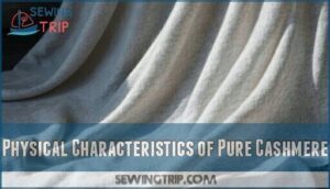 physical characteristics of pure cashmere