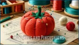 pin types and pincushions