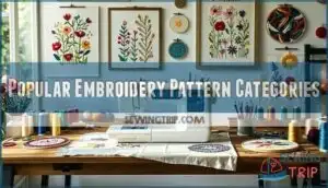 popular embroidery pattern categories