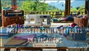 preparing for sewing retreats and vacations
