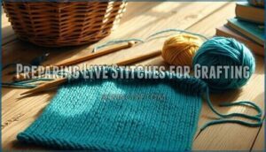 preparing live stitches for grafting