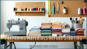 preparing materials before starting
