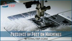 presence of fuzz on machines