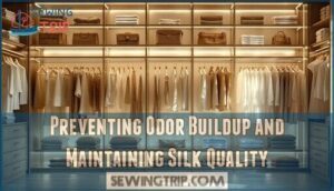 preventing odor buildup and maintaining silk quality