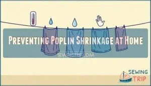 preventing poplin shrinkage at home