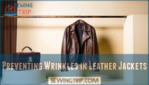 preventing wrinkles in leather jackets