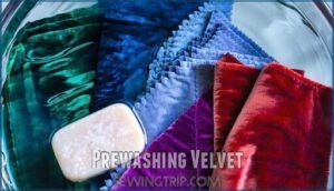 prewashing velvet