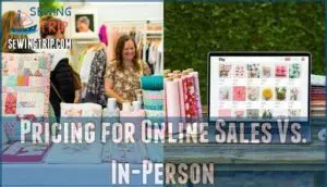 pricing for online sales vs. in-person