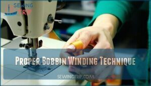 proper bobbin winding technique