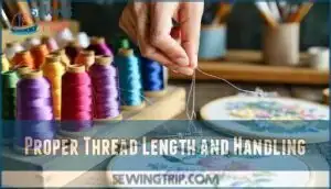 proper thread length and handling