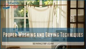 proper washing and drying techniques