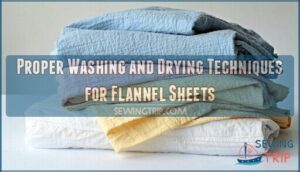 proper washing and drying techniques for flannel sheets