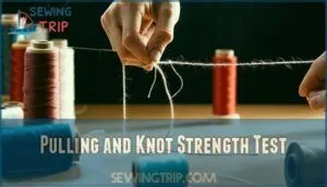 pulling and knot strength test