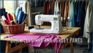 quick leggings and jersey pants