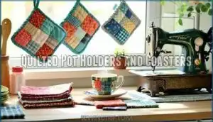 quilted pot holders and coasters