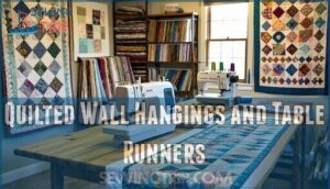 quilted wall hangings and table runners