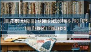 quilting machine fabric selection