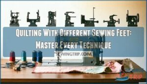 quilting with different sewing feet