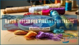 rayon thread for vibrant contrasts