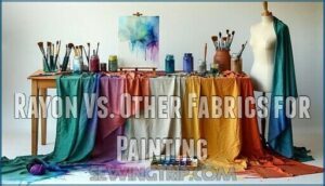 rayon vs. other fabrics for painting