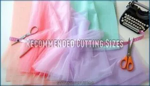 recommended cutting sizes