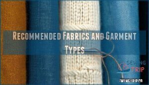 recommended fabrics and garment types