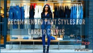 recommended pant styles for larger calves