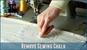 remove sewing chalk