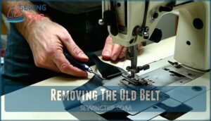 removing the old belt