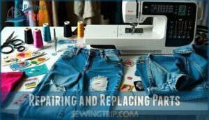 repairing and replacing parts