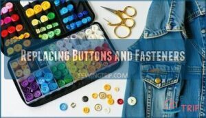 replacing buttons and fasteners