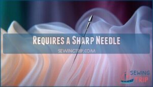 requires a sharp needle