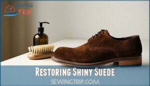restoring shiny suede