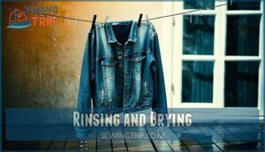 rinsing and drying