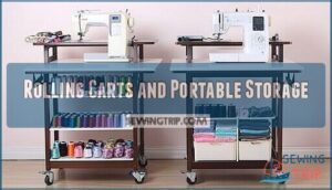 rolling carts and portable storage