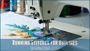 running stitches for outlines