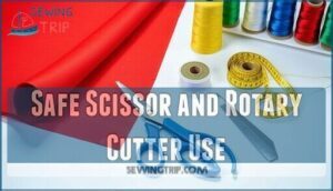 safe scissor and rotary cutter use