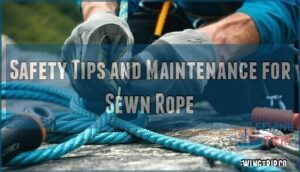 safety tips and maintenance for sewn rope