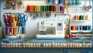 scissors, storage, and organization tips